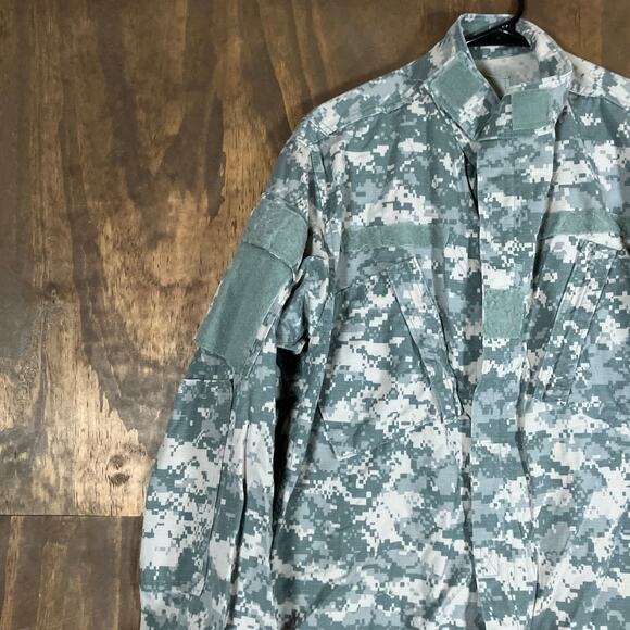 Military Army Combat Mens Coat Green Camouflage Uniform Digicam Medium Regular - Picture 4 of 13